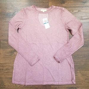 Ultra Flirt Faded Choker Neck Shirt